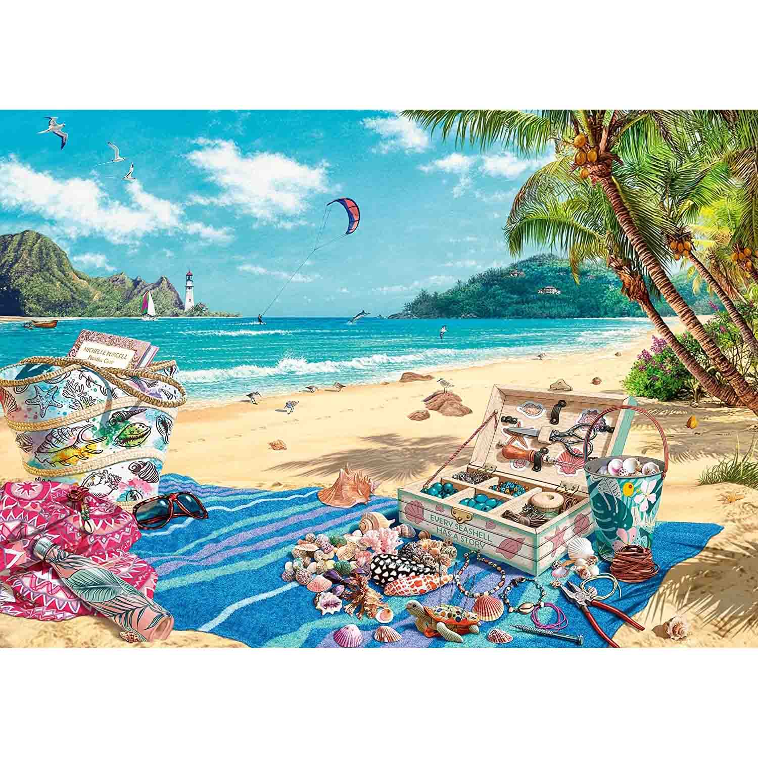 PUZZLE COLECTIONARUL DE SCOICI, 1000 PIESE - RAVENSBURGER (RVSPA17321) - Libelula Vesela - Jucarii