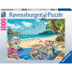 PUZZLE COLECTIONARUL DE SCOICI, 1000 PIESE - RAVENSBURGER (RVSPA17321) - Libelula Vesela - Jucarii