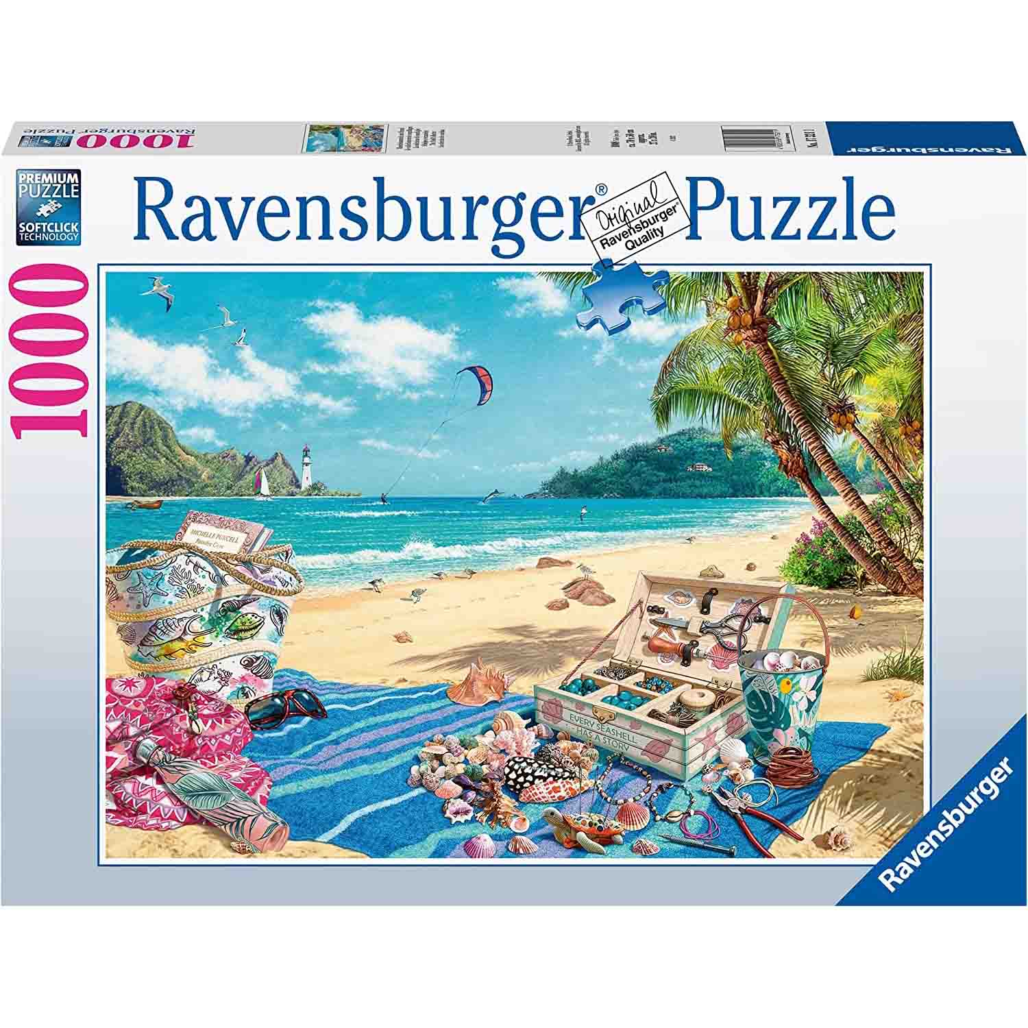 PUZZLE COLECTIONARUL DE SCOICI, 1000 PIESE - RAVENSBURGER (RVSPA17321) - Libelula Vesela - Jucarii