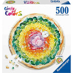 PUZZLE CERC PIZZA, 500 PIESE - RAVENSBURGER (RVSPA17347) - Libelula Vesela - Jucarii
