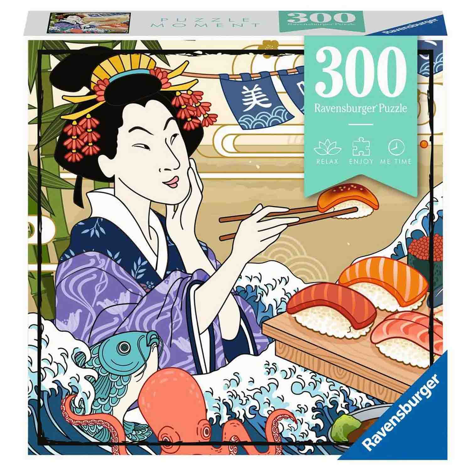 PUZZLE SUSHI, 300 PIESE - RAVENSBURGER (RVSPA17372) - Libelula Vesela - Jucarii