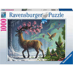 PUZZLE CERB IN PADURE, 1000 PIESE - RAVENSBURGER (RVSPA17385) - Libelula Vesela - Jucarii