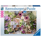 PUZZLE PENTRU IUBITORII DE FLORI, 1000 PIESE - RAVENSBURGER (RVSPA17389) - Libelula Vesela - Jucarii