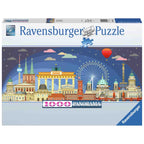 PUZZLE PANORAMA BERLINUL NOAPTEA, 1000 PIESE - RAVENSBURGER (RVSPA17395) - Libelula Vesela - Jucarii