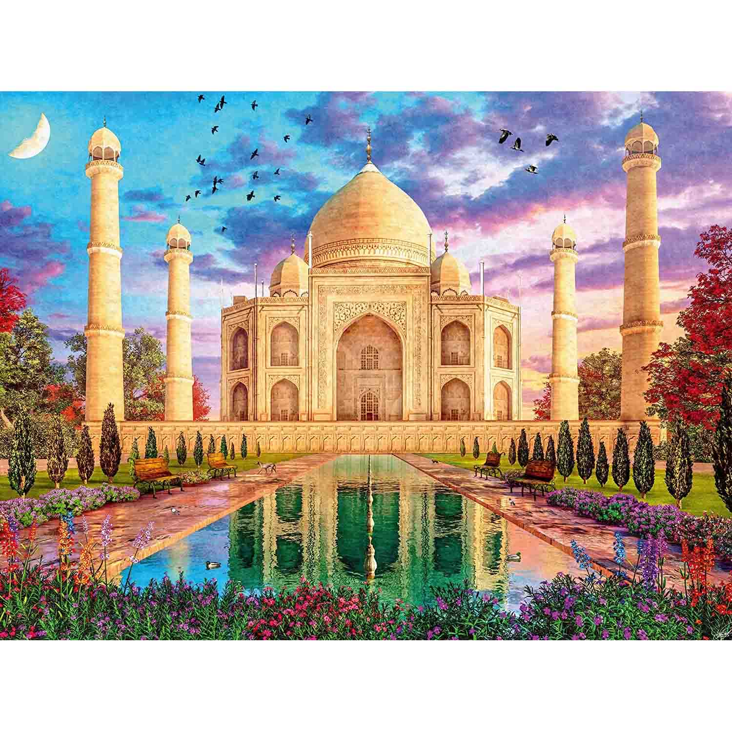 PUZZLE TAJ MAHAL, 1500 PIESE - RAVENSBURGER (RVSPA17438) - Libelula Vesela - Jucarii