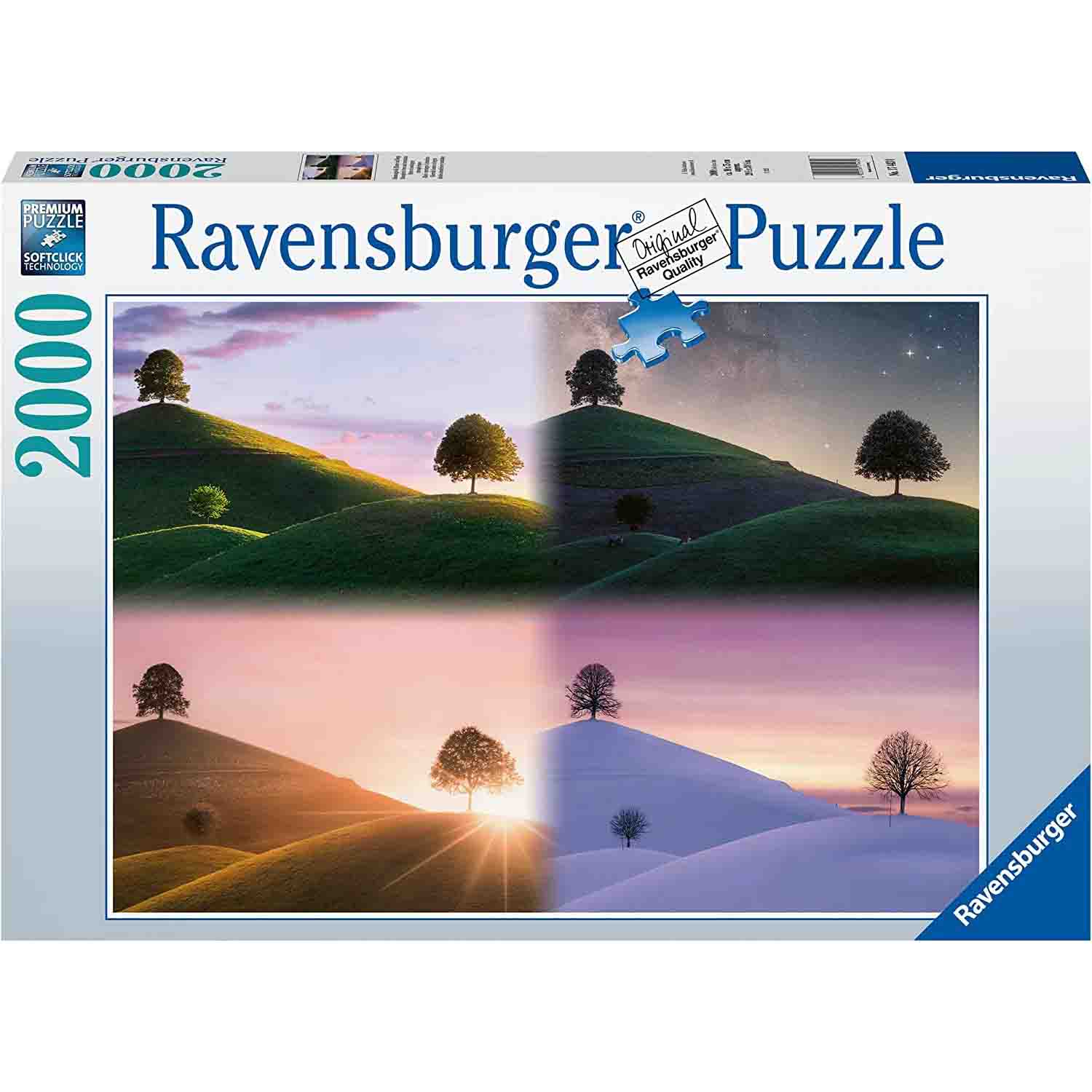 PUZZLE ANOTIMPURI, 2000 PIESE - RAVENSBURGER (RVSPA17443) - Libelula Vesela - Jucarii