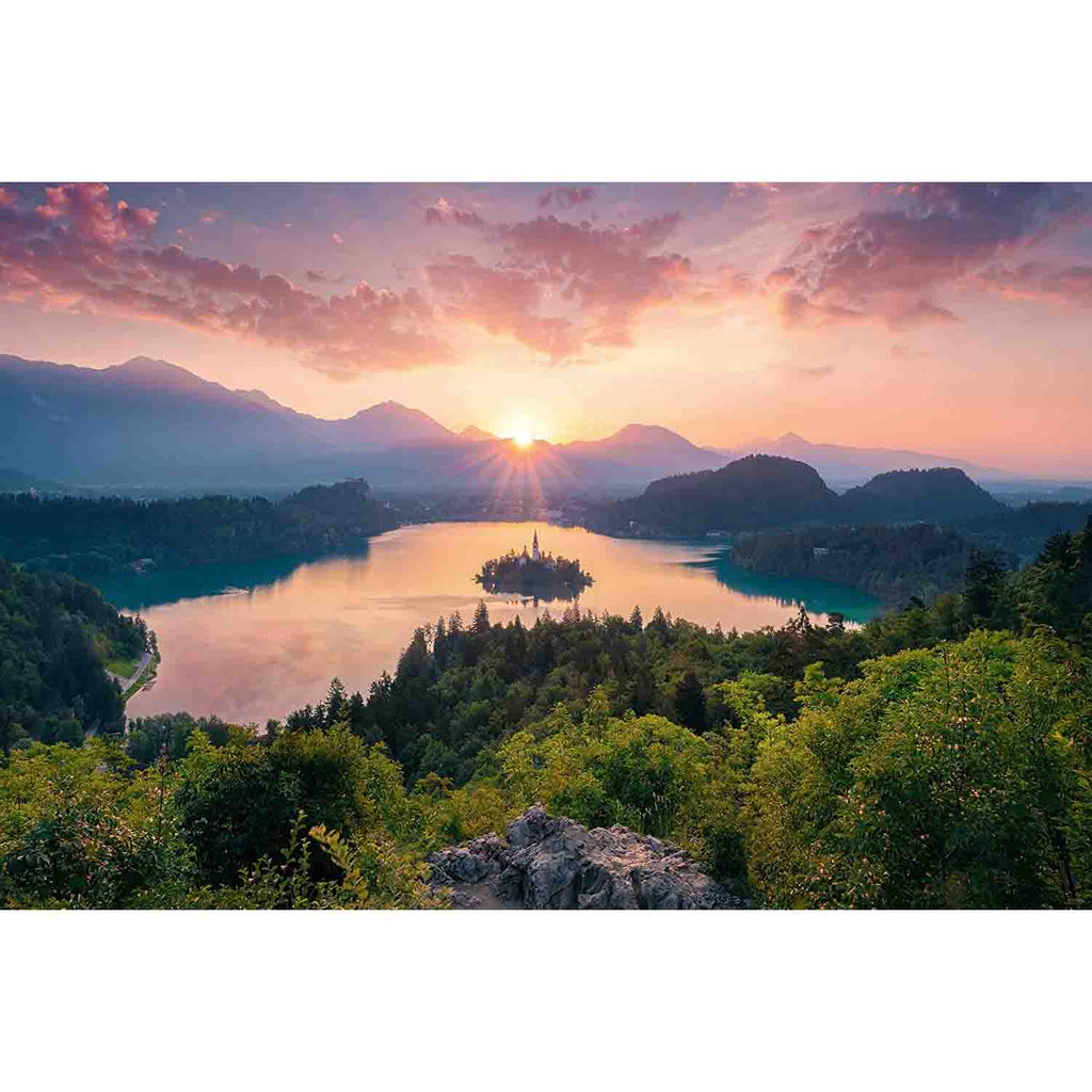 PUZZLE LACUL BLED SLOVENIA, 3000 PIESE - RAVENSBURGER (RVSPA17445) - Libelula Vesela - Jucarii