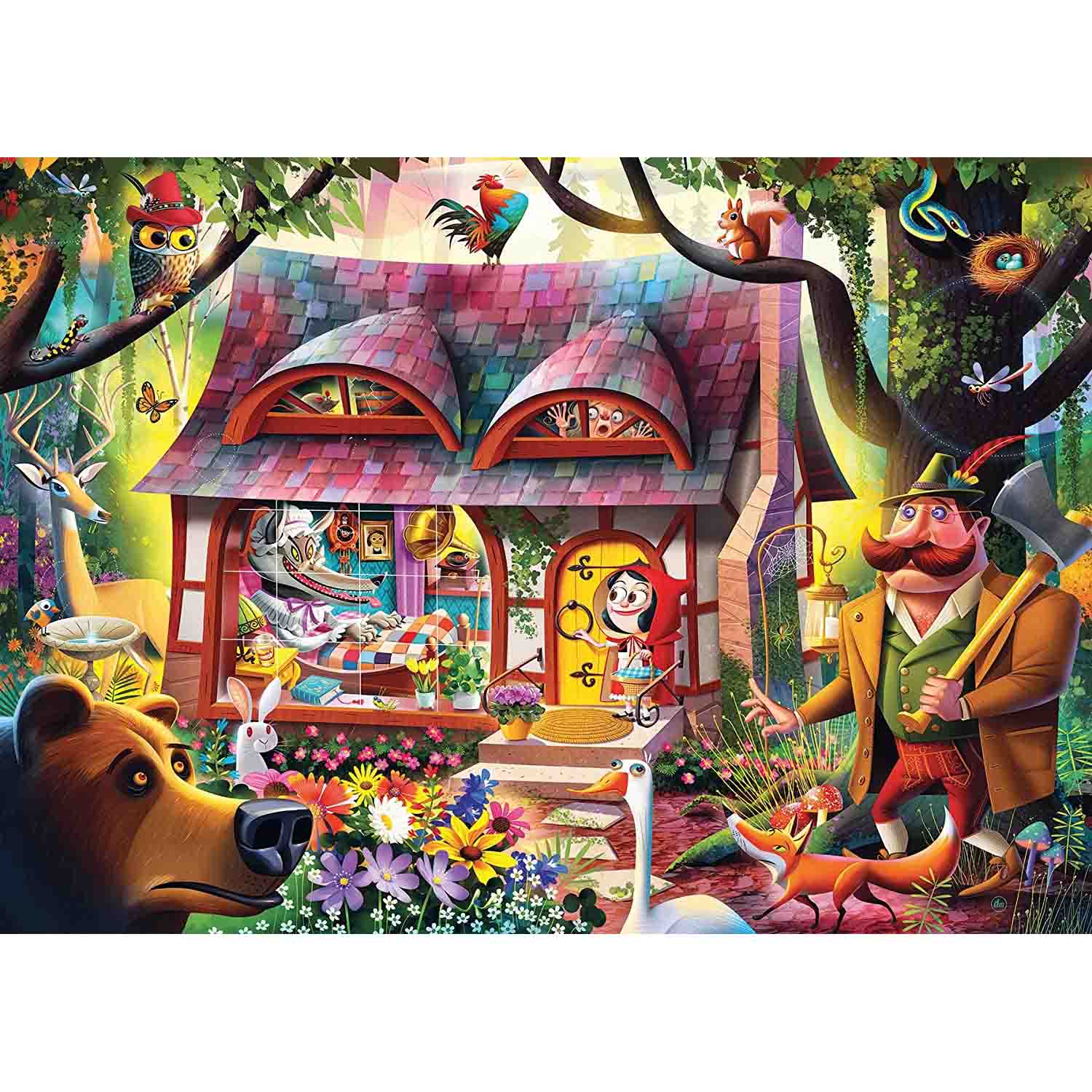 PUZZLE SCUFITA ROSIE, 1000 PIESE - RAVENSBURGER (RVSPA17462) - Libelula Vesela - Jucarii