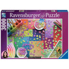 PUZZLE PUZZLEURI PESTE PUZZLEURI, 3000 PIESE - RAVENSBURGER (RVSPA17471) - Libelula Vesela - Jucarii