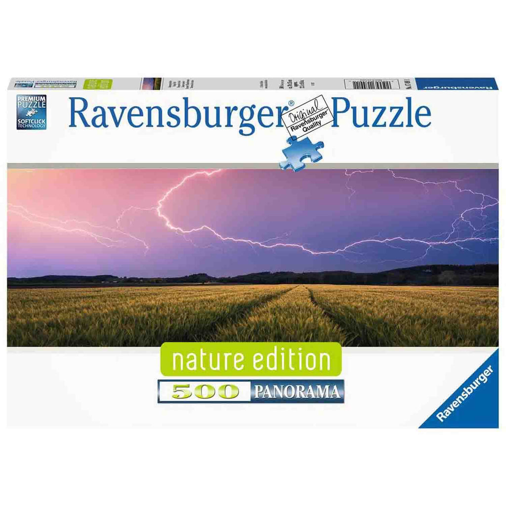 PUZZLE PANORAMA FULGER, 500 PIESE - RAVENSBURGER (RVSPA17491) - Libelula Vesela - Jucarii