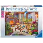 PUZZLE CABANA COZY, 1000 PIESE - RAVENSBURGER (RVSPA17495) - Libelula Vesela - Jucarii
