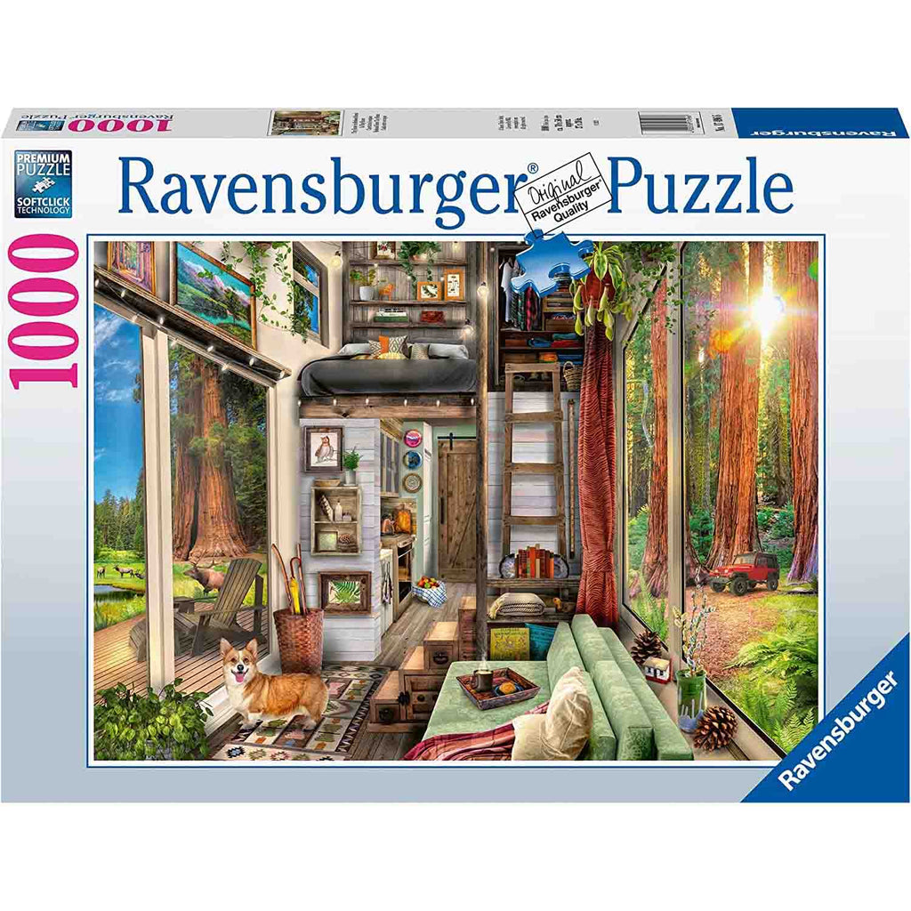 PUZZLE CASUTA IN CALIFORNIA, 1000 PIESE - RAVENSBURGER (RVSPA17496) - Libelula Vesela - Jucarii