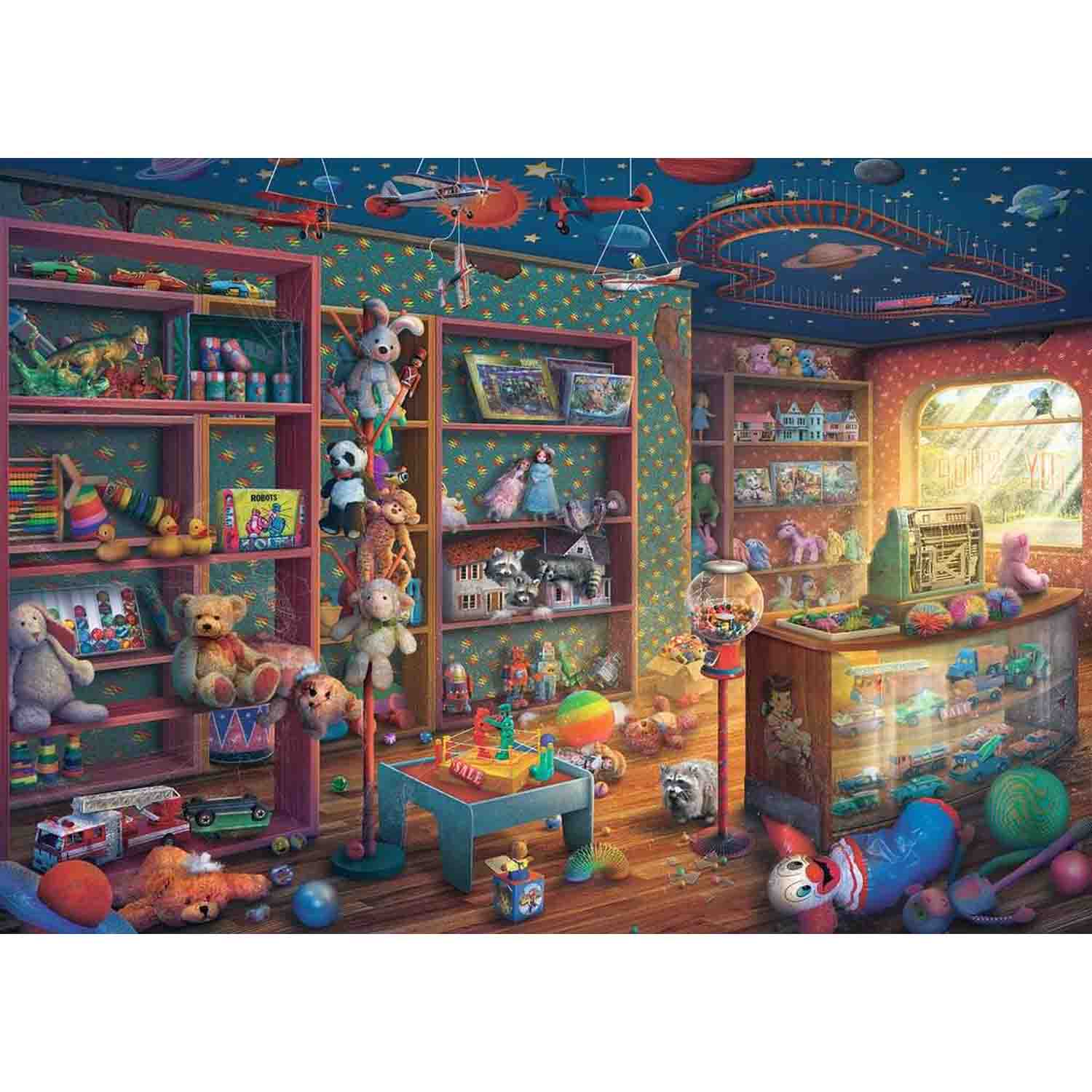 PUZZLE MAGAZIN CU JUCARII, 1000 PIESE - RAVENSBURGER (RVSPA17508) - Libelula Vesela - Jucarii