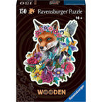PUZZLE LEMN CONTUR VULPE, 150 PIESE - RAVENSBURGER (RVSPA17512) - Libelula Vesela - Jucarii