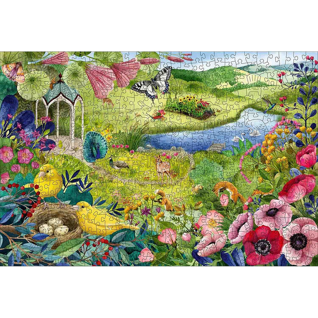 PUZZLE LEMN NATURA, 500 PIESE - RAVENSBURGER (RVSPA17513) - Libelula Vesela - Jucarii