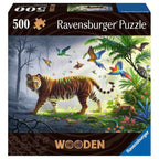 PUZZLE LEMN TIGRU, 500 PIESE - RAVENSBURGER (RVSPA17514) - Libelula Vesela - Jucarii