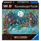PUZZLE LEMN PADURE, 500 PIESE - RAVENSBURGER (RVSPA17516) - Libelula Vesela - Jucarii