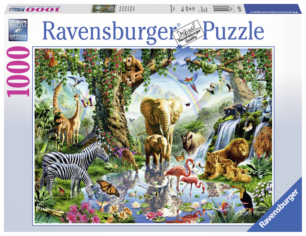 PUZZLE AVENTURI, 1000 PIESE - RAVENSBURGER (RVSPA19837) - Libelula Vesela - Jucarii