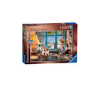 PUZZLE BIROU CU PUZZLE, 1000 PIESE - RAVENSBURGER (RVSPA19847) - Libelula Vesela - Jucarii