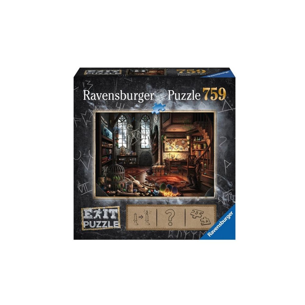 PUZZLE EXIT 5: LABORATORUL VRAJITORULUI, 759 PIESE - RAVENSBURGER (RVSPA19954) - Libelula Vesela - Jucarii