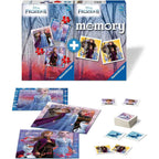 PUZZLE + JOC MEMORY FROZEN, 25/36/49 PIESE - RAVENSBURGER (RVSPC20673) - Libelula Vesela - Jucarii