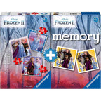 PUZZLE + JOC MEMORY FROZEN, 25/36/49 PIESE - RAVENSBURGER (RVSPC20673) - Libelula Vesela - Jucarii
