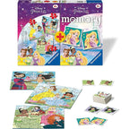 PUZZLE + JOC MEMORY PRINTESELE DISNEY, 25/36/49 PIESE - RAVENSBURGER (RVSPC20864) - Libelula Vesela - Jucarii