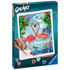 PICTURA PE NUMERE - FLAMINGO 2 - RAVENSBURGER (RVSPBN28991) - Libelula Vesela - Jucarii