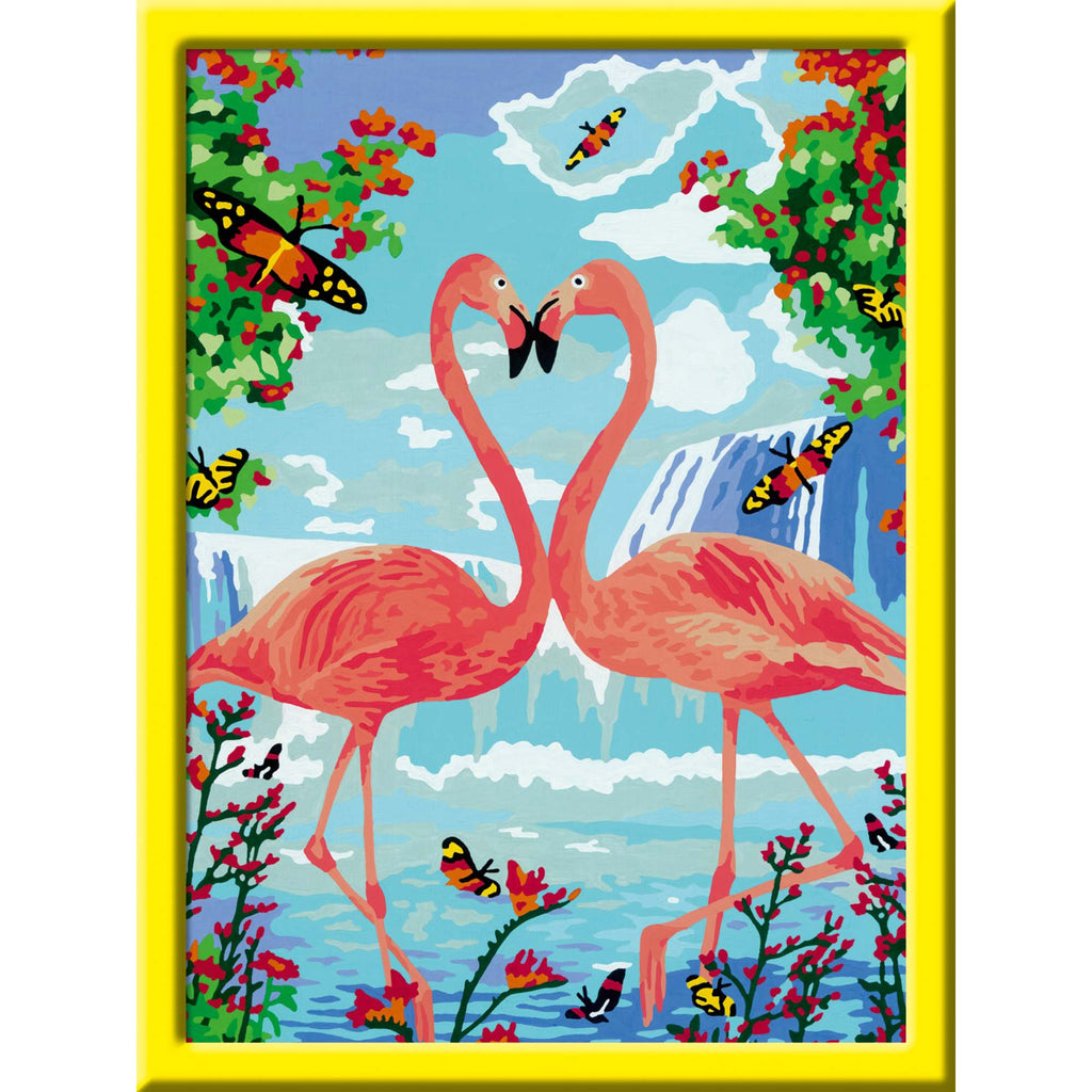 PICTURA PE NUMERE - FLAMINGO 2 - RAVENSBURGER (RVSPBN28991) - Libelula Vesela - Jucarii