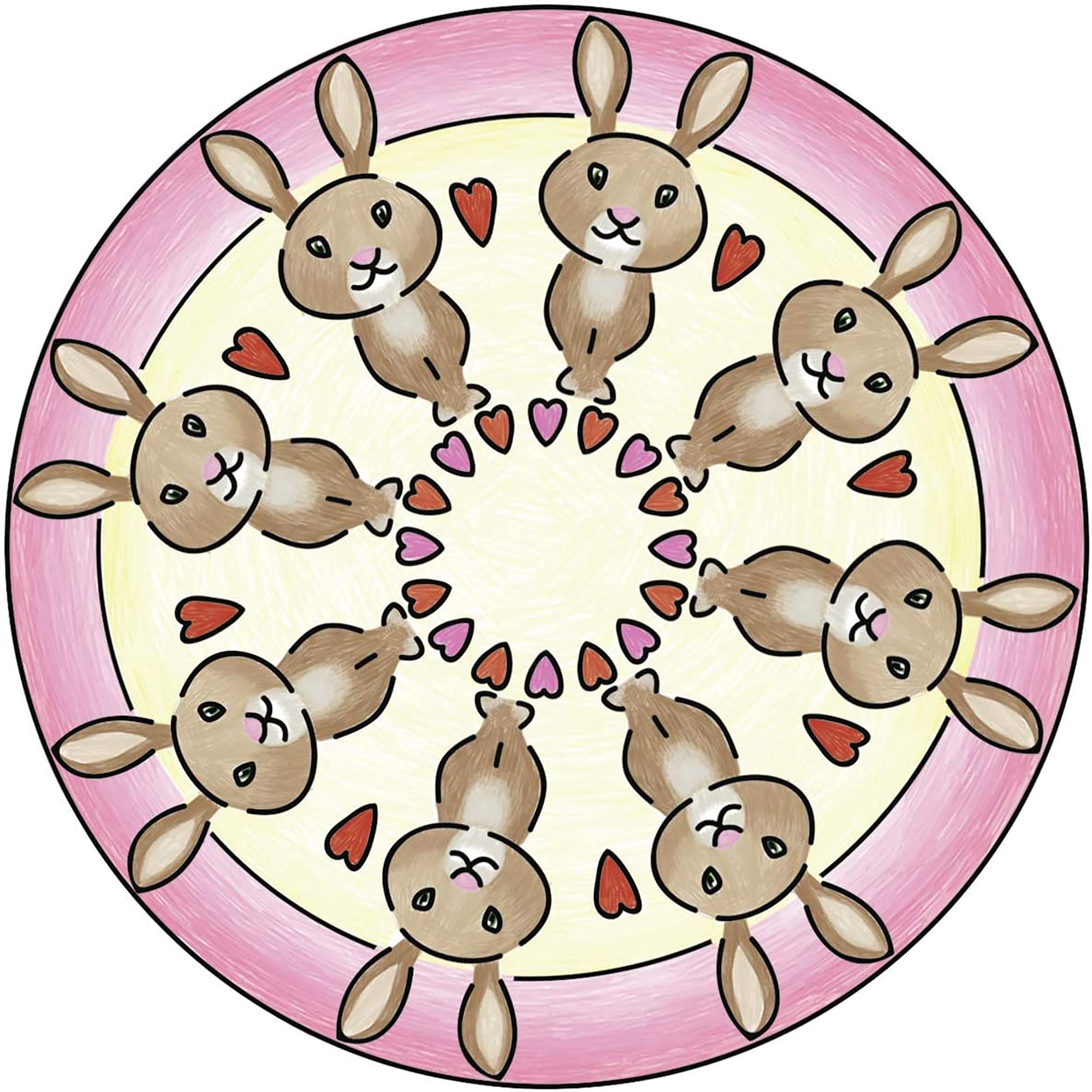 SET DE CREATIE MINI MANDALA CU ANIMALE - RAVENSBURGER (RVSAC29766) - Libelula Vesela - Jucarii