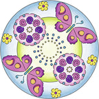 SET DE CREATIE MANDALA FLORI SI FLUTURI - RAVENSBURGER (RVSAC29809) - Libelula Vesela - Jucarii