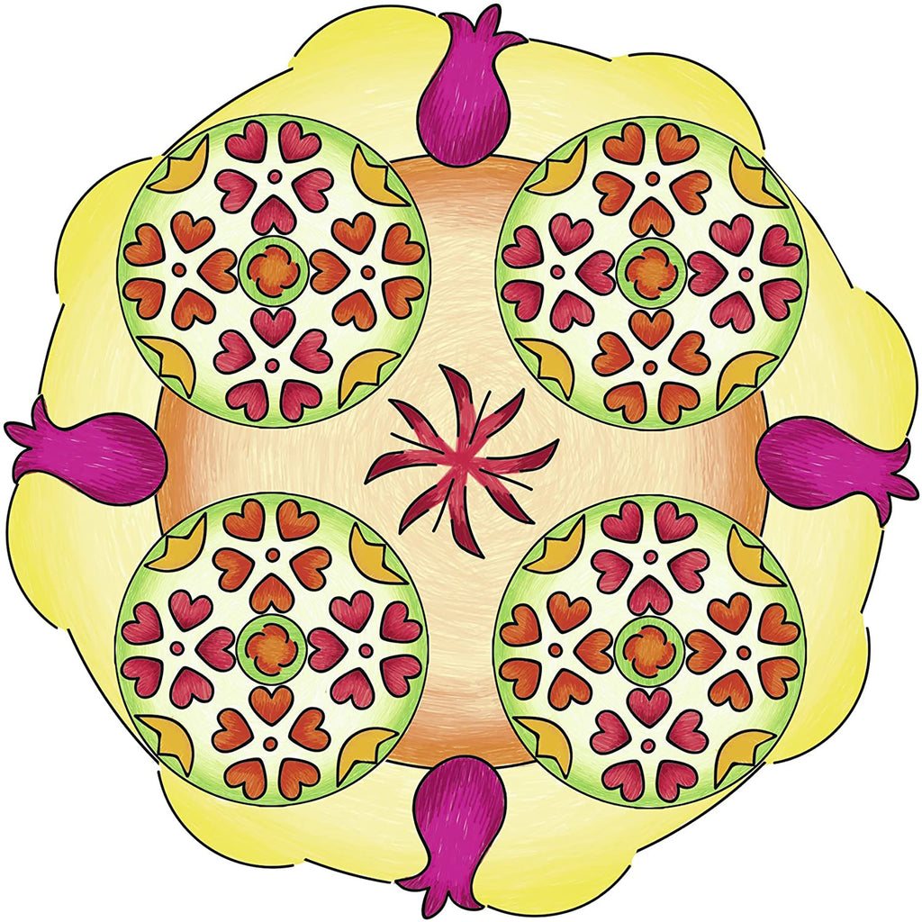 SET DE CREATIE MANDALA FLORI SI FLUTURI - RAVENSBURGER (RVSAC29809) - Libelula Vesela - Jucarii