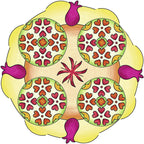 SET DE CREATIE MANDALA FLORI SI FLUTURI - RAVENSBURGER (RVSAC29809) - Libelula Vesela - Jucarii