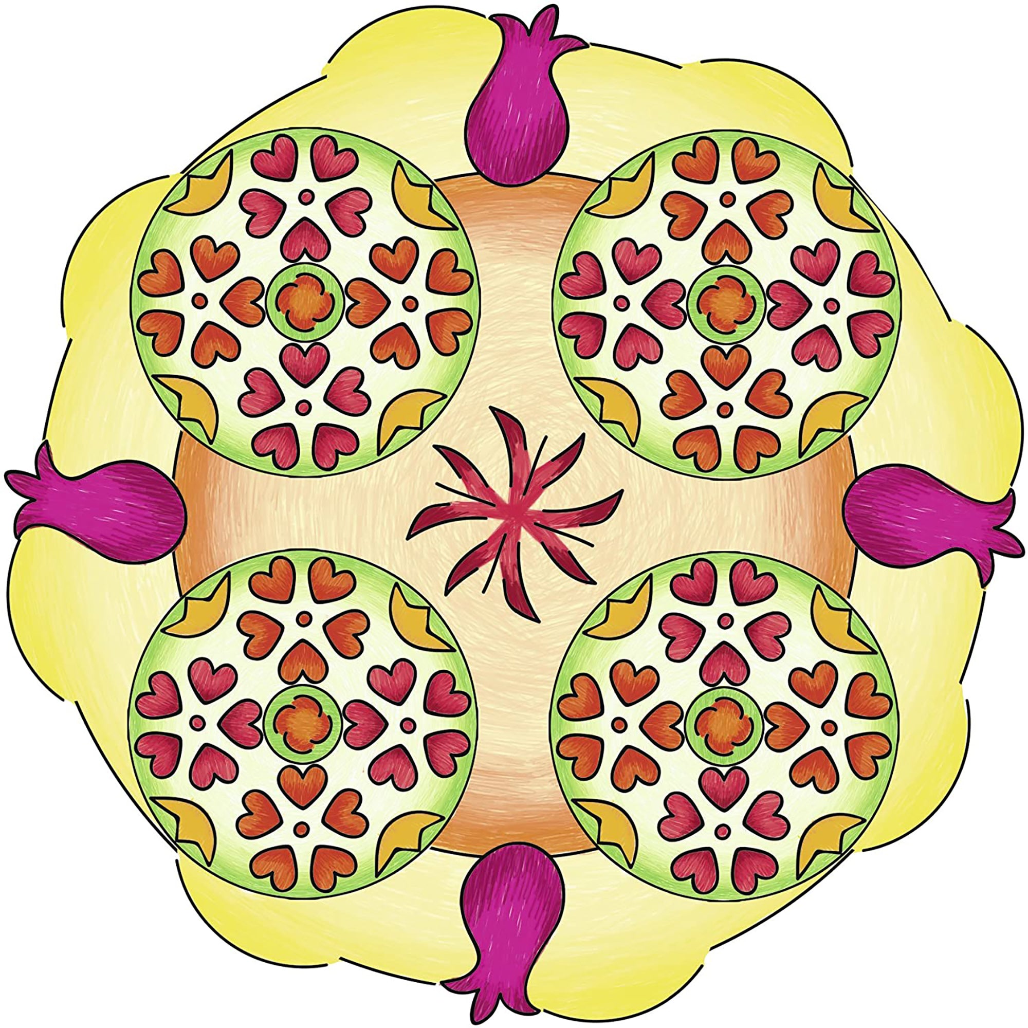 SET DE CREATIE MANDALA FLORI SI FLUTURI - RAVENSBURGER (RVSAC29809) - Libelula Vesela - Jucarii