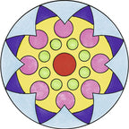 SET DE CREATIE MINI MANDALA CLASIC - RAVENSBURGER (RVSAC29857) - Libelula Vesela - Jucarii