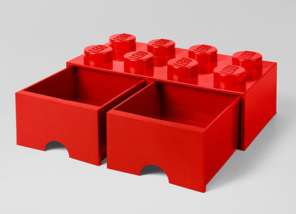 CUTIE DEPOZITARE LEGO 2X4 CU SERTARE, ROSU - LEGO (40061730) - Libelula Vesela - Jucarii