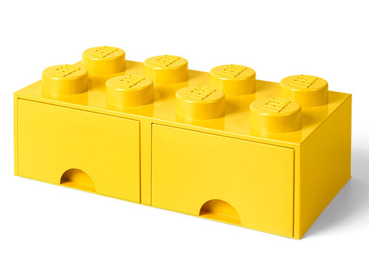 CUTIE DEPOZITARE LEGO 2X4 CU SERTARE, GALBEN - LEGO (40061732) Libelula Vesela Jucarii