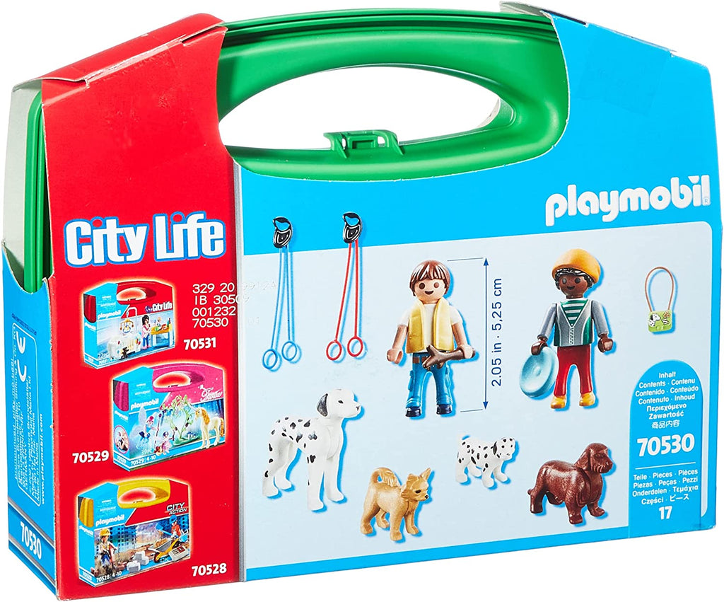 PLAYMOBIL - SET PORTABIL COPII CU CATELUSI - PLAYMOBIL (PM70530) - Libelula Vesela - Jucarii