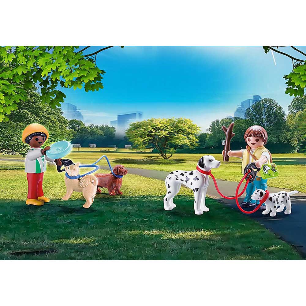 PLAYMOBIL - SET PORTABIL COPII CU CATELUSI - PLAYMOBIL (PM70530) - Libelula Vesela - Jucarii