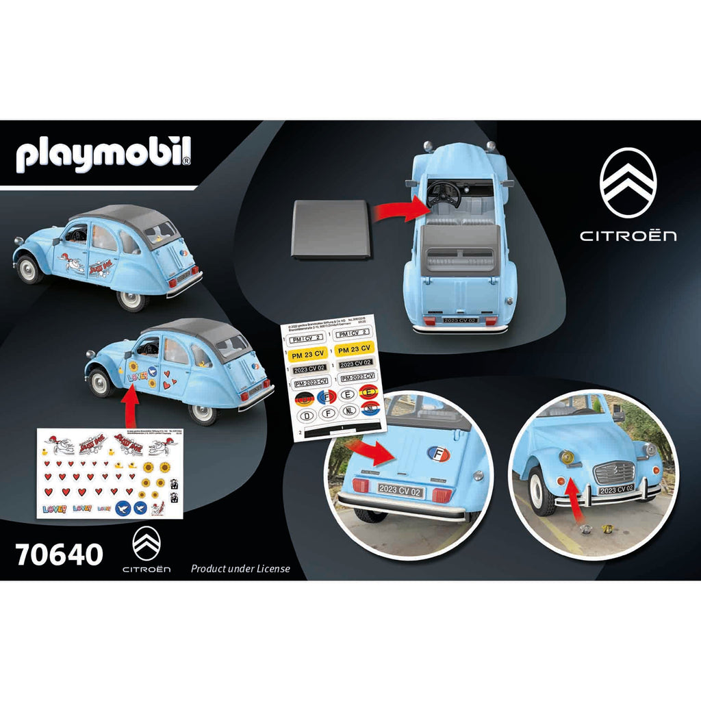 CITROEN 2 CV - PLAYMOBIL CLASSIC CARS (PM70640) - Libelula Vesela - Jucarii