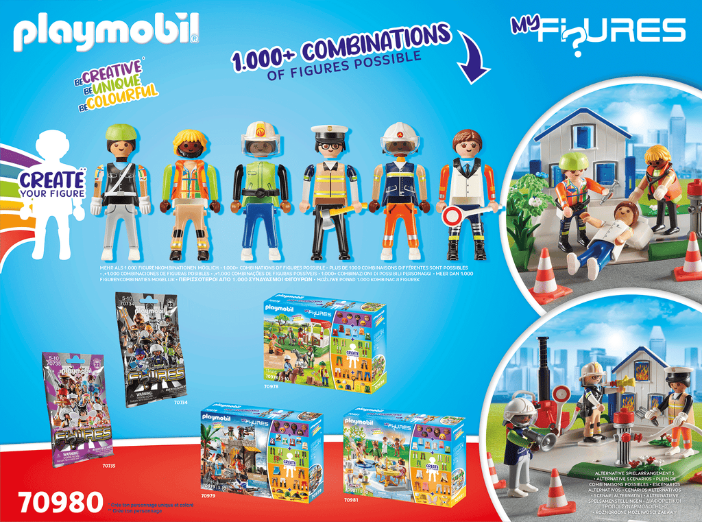 PLAYMOBIL - CREEAZA PROPRIA FIGURINA - MISIUNEA DE SALVARE - PLAYMOBIL (PM70980) - Libelula Vesela - Jucarii