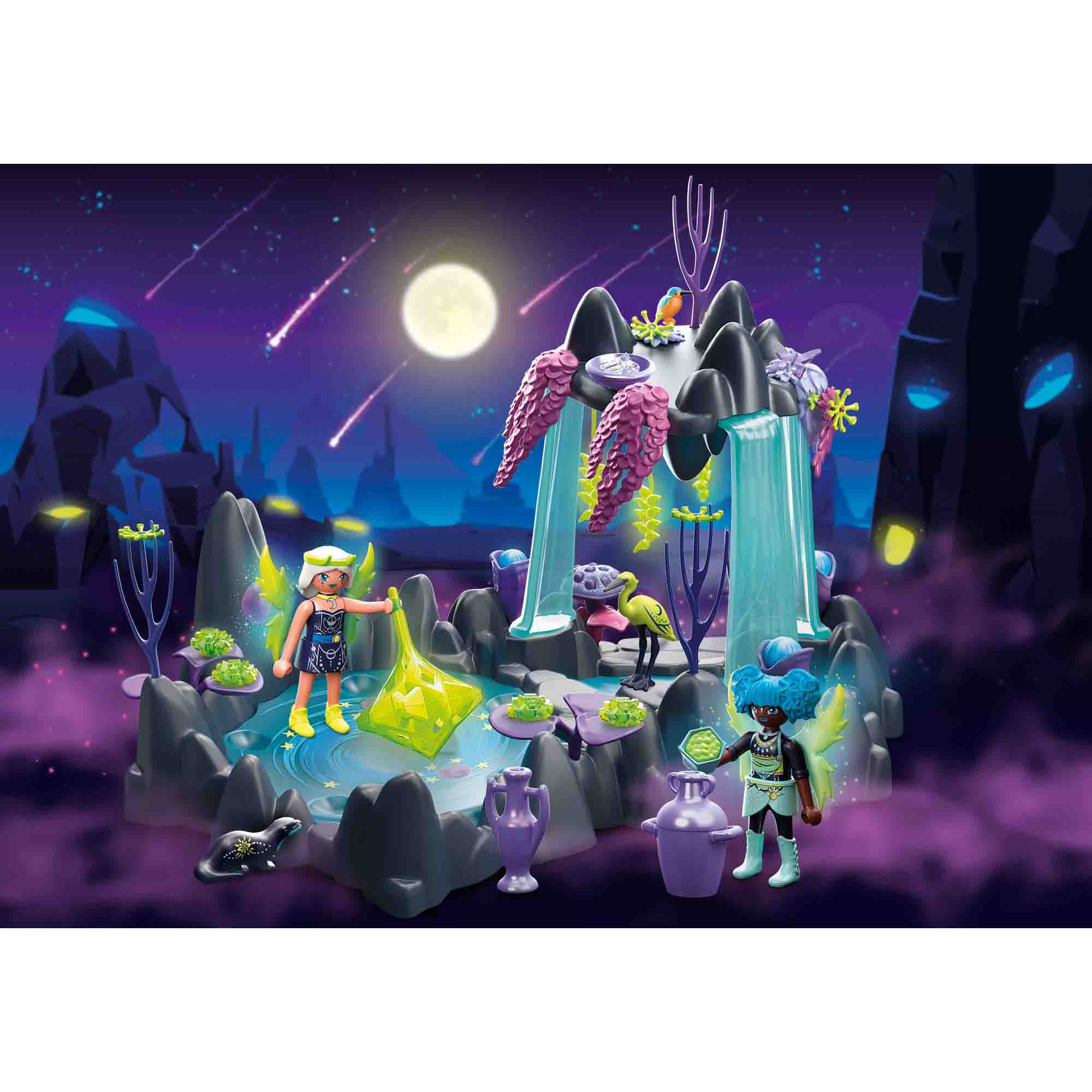 LACUL LUI MOON FAIRY - PLAYMOBIL ADVENTURES OF AYUMA (PM71032) - Libelula Vesela - Jucarii
