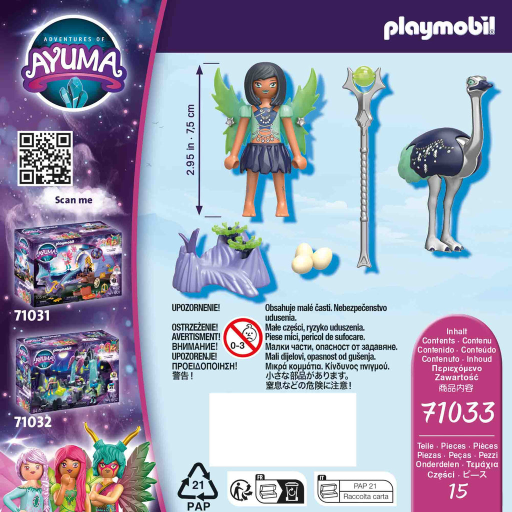 MOON FAIRY CU ANIMALUT DE SUFLET - PLAYMOBIL ADVENTURES OF AYUMA (PM71033) - Libelula Vesela - Jucarii