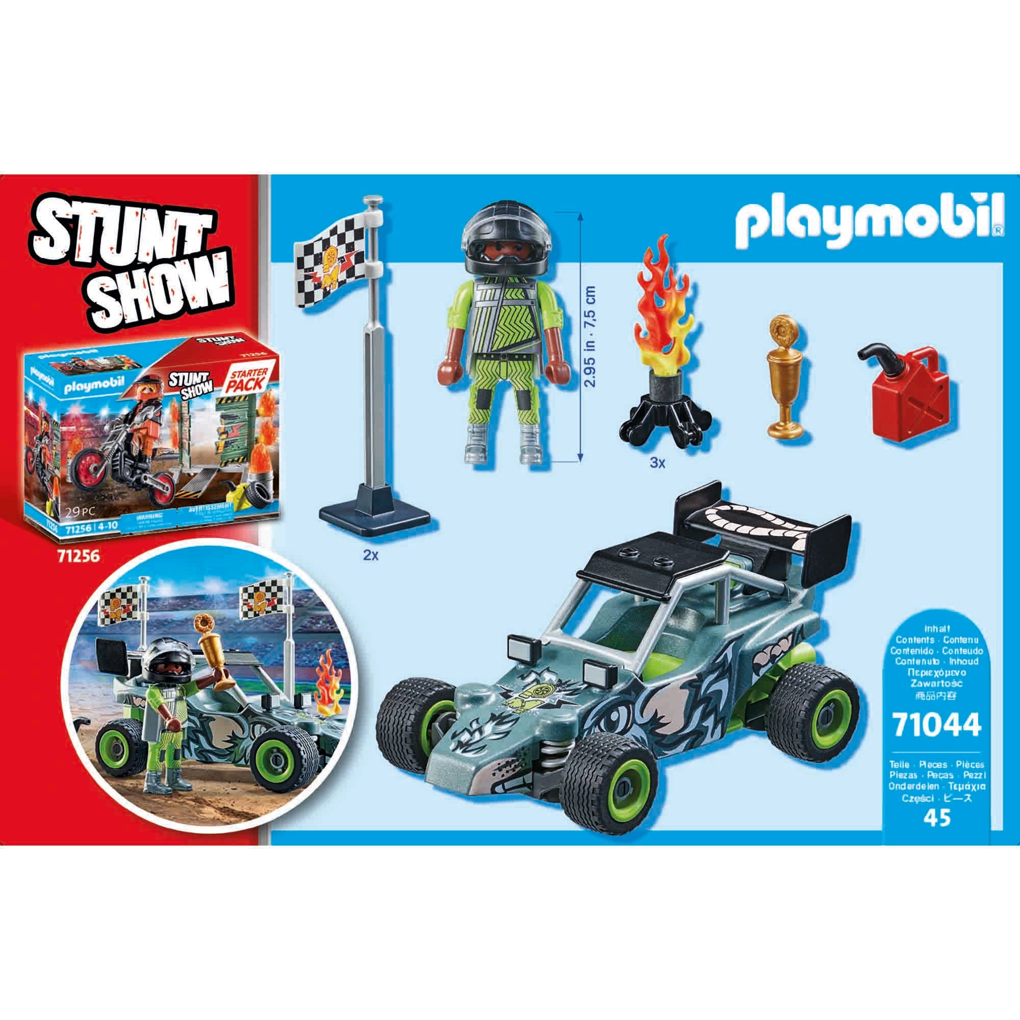 PILOT DE CURSE STUNT SHOW - PLAYMOBIL STUNT SHOW (PM71044) - Libelula Vesela - Jucarii