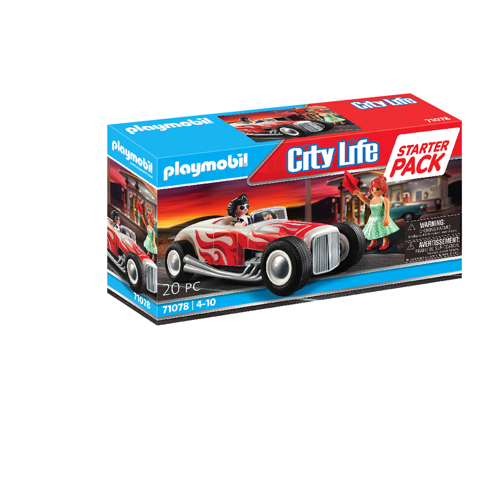 SET MASINA DE CURSE - PLAYMOBIL VEHICLES (PM71078) - Libelula Vesela - Jucarii