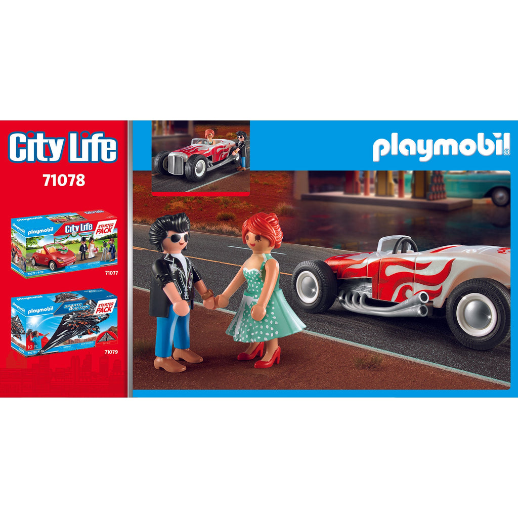 SET MASINA DE CURSE - PLAYMOBIL VEHICLES (PM71078) - Libelula Vesela - Jucarii