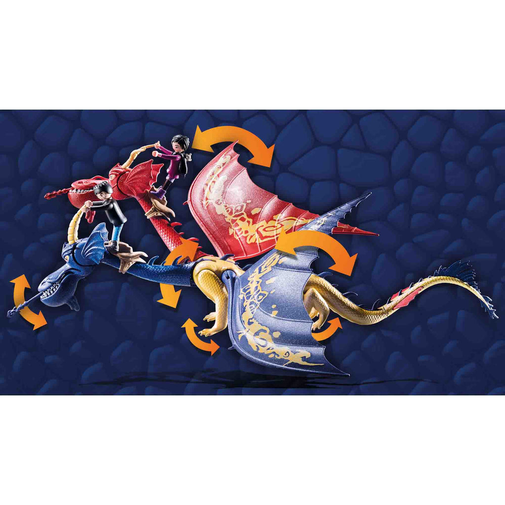 DRAGONS: WU & WEI & JUN - PLAYMOBIL DRAGONS THE NINE REALMS (PM71080) - Libelula Vesela - Jucarii