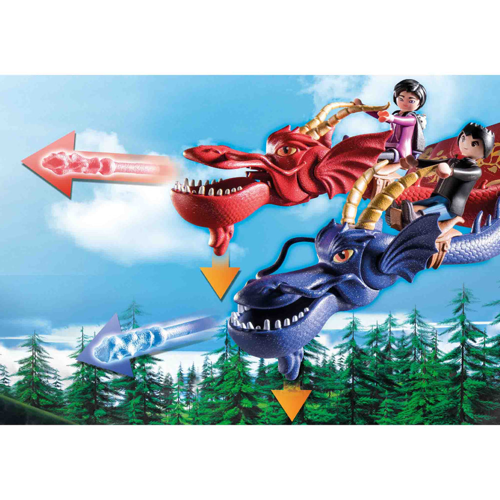 DRAGONS: WU & WEI & JUN - PLAYMOBIL DRAGONS THE NINE REALMS (PM71080) - Libelula Vesela - Jucarii
