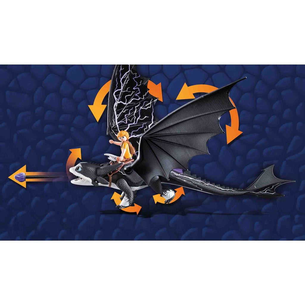 DRAGONS: THUNDER & TOM - PLAYMOBIL DRAGONS THE NINE REALMS (PM71081) - Libelula Vesela - Jucarii