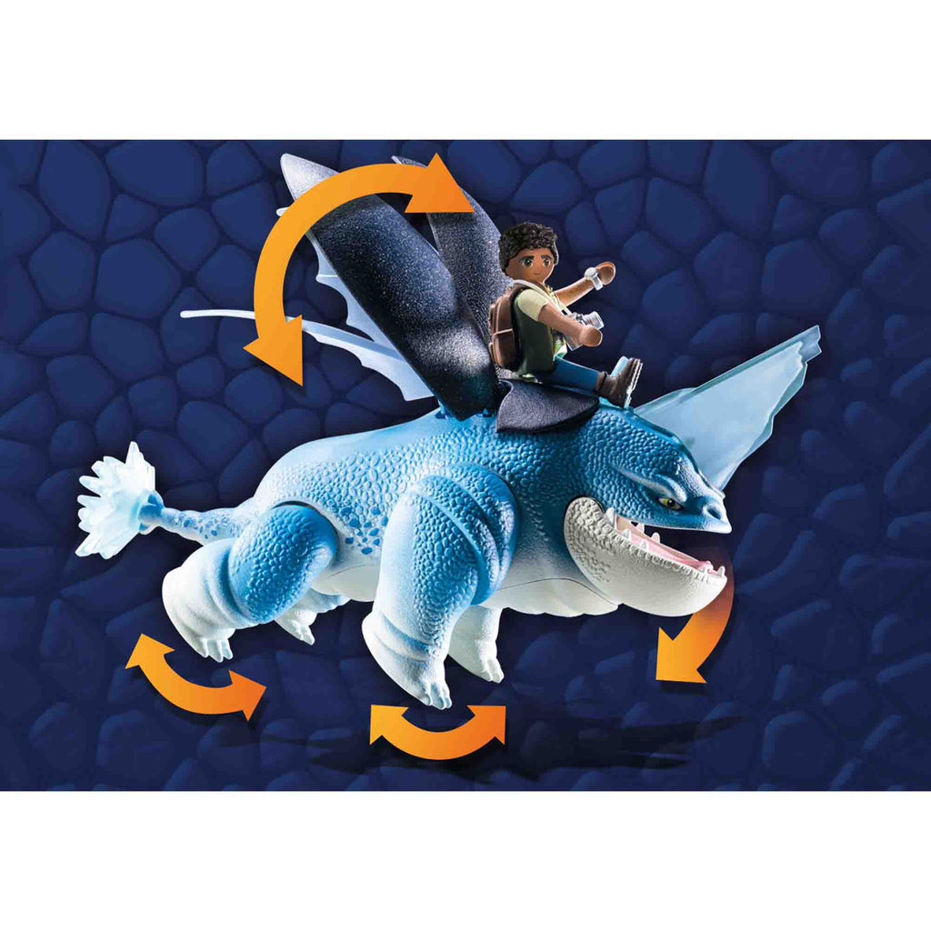 DRAGONS: PLOWHORN & D'ANGELO - PLAYMOBIL DRAGONS THE NINE REALMS (PM71082) - Libelula Vesela - Jucarii
